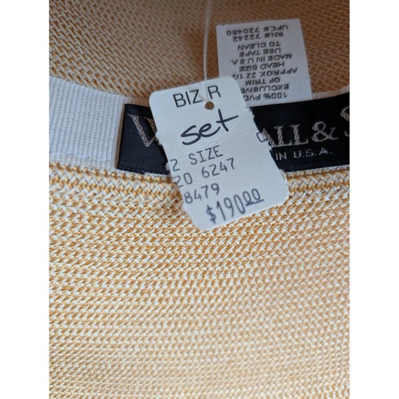 Whittall & Shon Gold Straw Hat Purse Set NWT Kentucky Derby Royalcore Rhinestone main image 13